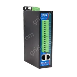 DIN rail type 8 serial server/Modbus gateway