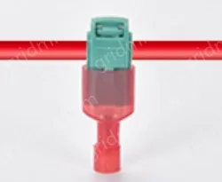 T4 green 0.5-1.5 square hard wire-T-type no-break wire terminal