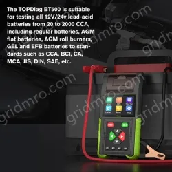BT500 Multifunctional Battery Analyzer Leakage Relay Load Charging System Start Test