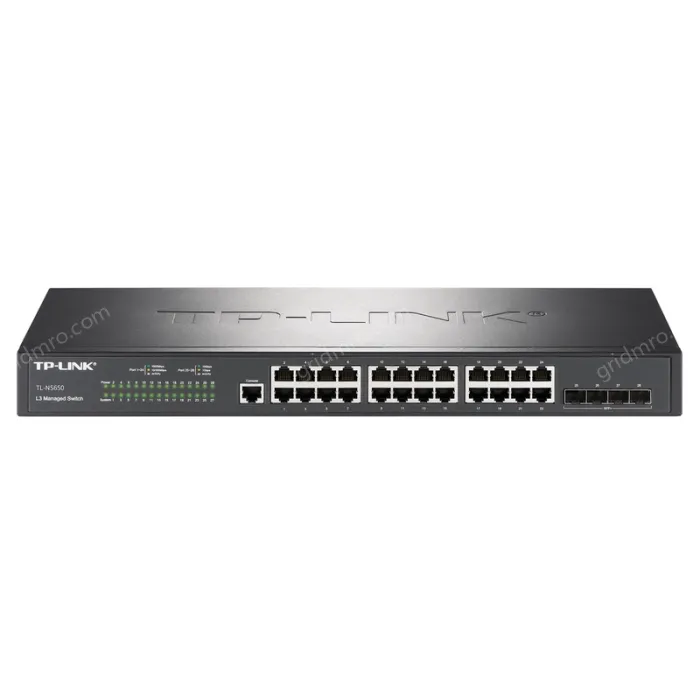 24 Gigabit RJ45 ports, 4 Gigabit SFP+ ports Layer 3 network management switches
