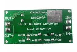 DC-DC high-voltage buck module regulated power board converters Input DC 10~80V Output 5V