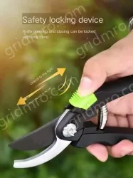 Black 8 inch - Heavy duty pruning shears