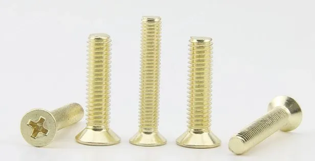 Golden Flat Head Screws M3*115