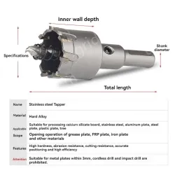 Stainless steel special hole opener 38mm