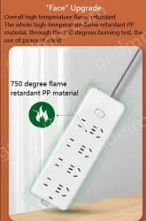 Australia Master switch 4-plug Full length 3m