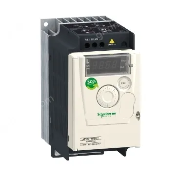 ATV12H075M3 variable speed drive, Altivar 12, 0.75kW, 1hp, 200 to 240V, 3 phases, with heat sink