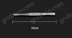 Stainless steel tweezers Straight round toe (thick) 16cm