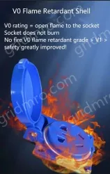 Explosion-proof cast aluminium duplex 3-hole black