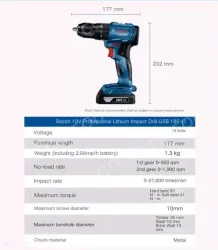 GSB 185-LI Single Electric + 108 Piece Set