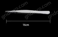 Stainless steel tweezers Straight tip (thick) 16cm