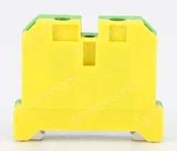 EK16 Grounding Terminal Block Grounding Plastic Terminal Yellow and Green Grounding Terminal Rail Terminal