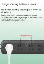 Lightning protection against power surges 5 bits of sub-control 2.8m