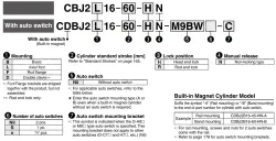 With End Lock CBJ2 Series &oslash;16