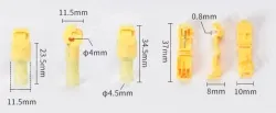 T3 yellow 2-4 square cord-T-type no-break wire terminal