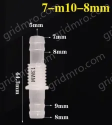 7-M10-8-Feed-through plastic connectors